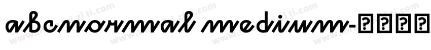 abcnormal medium字体转换
